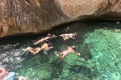 From Vlore: Haxhi Ali Cave Speedboat Tour with Snorkeling