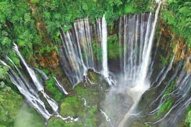 from malang : tumpak sewu waterfall with guide