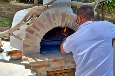 Sorso : atelier pizza dans une villa avec dîner