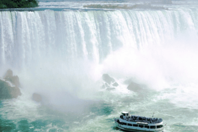 Vanuit NYC: Dagtocht Niagara Falls met optionele boottocht