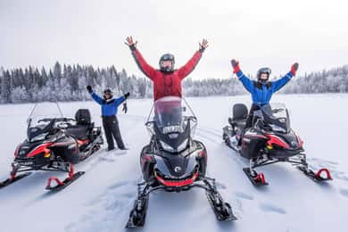 Luleå : Snowmobile - Forest and Ice Nature Tour 2h