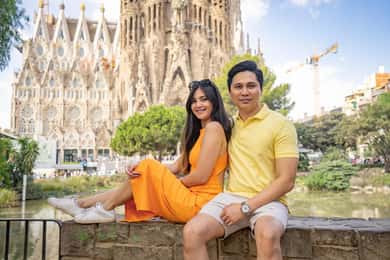 Barcelona: Sagrada Familian ulkopuolella.