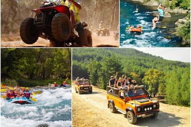 City of Side: Quad, Buggy, Rafting & Zipline Tour with Lunch