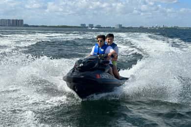 Miami: Jetski-tur Miami Beach med båt och drycker