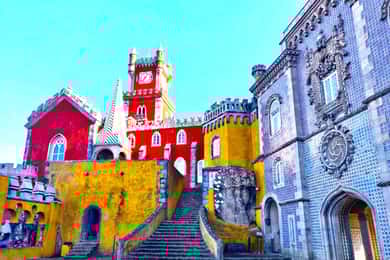 Lissabon: Halvdagstur til Sintra med Pena-paladset og Regaleira