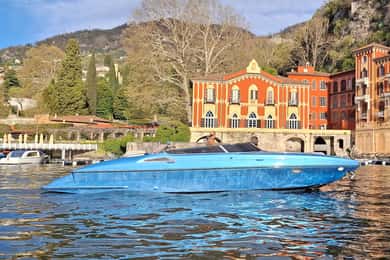 Grand Tour, on luxury speedboat at Lake Como