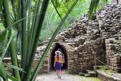 Depuis Riviera Maya : Excursion guidée à Coba, Punta Laguna et Cenote
