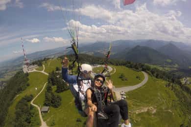 Salzburg like an eagle: tandem paragliding from Gaisberg
