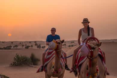 Dubaj: Wieczorny trekking na wielbłądach i kolacja w Al Marmoom Oasis