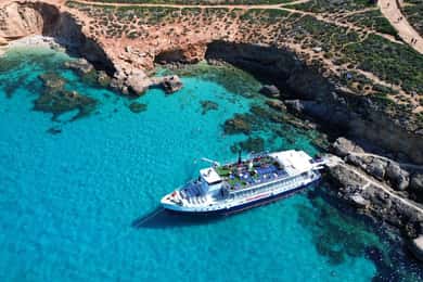 Malta: Gozo, Comino, Blaue & Kristall-Lagune, & Höhlen-Kreuzfahrt