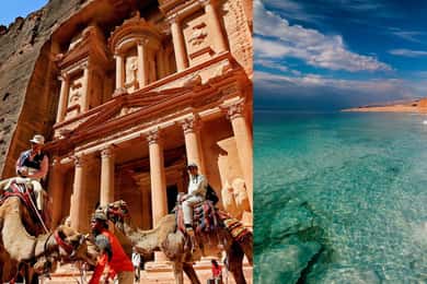 Au départ d'Amman : Visite privée de Petra et de la mer Morte