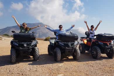 Santorini: Tour guiado en quad por el sur de la isla
