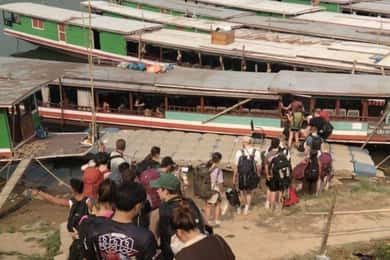 From Chiangrai: Slow Baot to Loas (Luangprabang) 2-Day Tour
