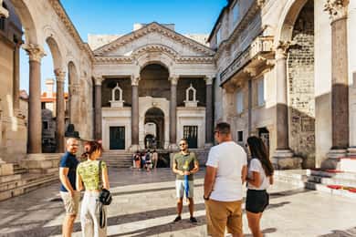 Split: Byvandring i den gamle bydel og Diocletian-paladset