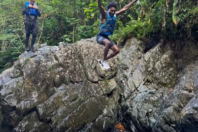 El Yunque Rainforest Famous Waterslide, Waterfalls