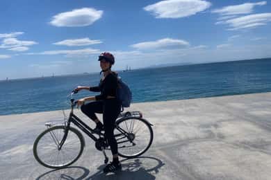 Fahrradtour und Schwimmabenteuer an der Küste von Athen