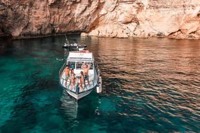 Comino-kryssning: Crystal Lagoon, Blue Lagoon, Santa Marija Bay