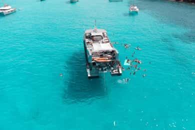 Ibiza: Crystal Waters Formentera, offene Bar und Mittagsbuffet