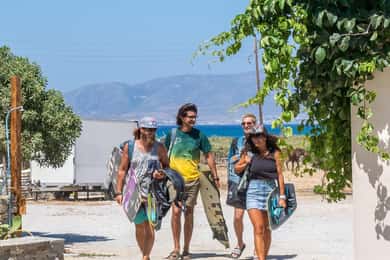 Naxos: Kitesurfing Lessons by Amouditis Kite Center