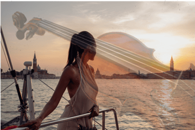 Venedig: Lagunen-Katamaran-Tour mit klassischer Musik und Getränken