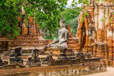 Desde Bangkok: Los Templos de Ayutthaya y tour en barco con almuerzo