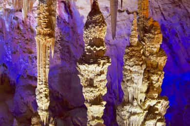 Salamander Cave: exciting guided tour with sound and light show