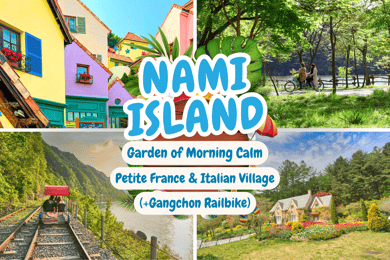 Seoul: Nami Island, Garden and Petite France with Railbike