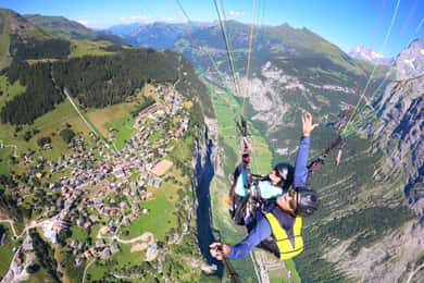 Mürren: Parapente Panorama Voo Tandem Experiência completa
