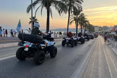 NICE BY ELECTRIC QUAD:panoramic tour from Nice