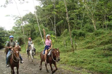Ridning till La Fortunas vattenfall