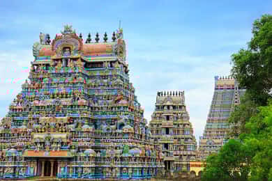 Tour privado de un día a Trichy, Tanjore, Chettinad desde Madurai