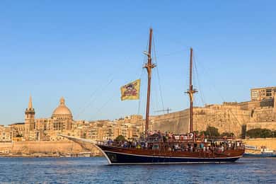 Malta, Malta Lazy Pirate Boat Party med mat och dryck