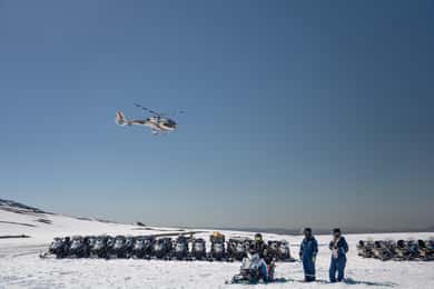 Snowmobile with Helicopter Experience at Langjokull