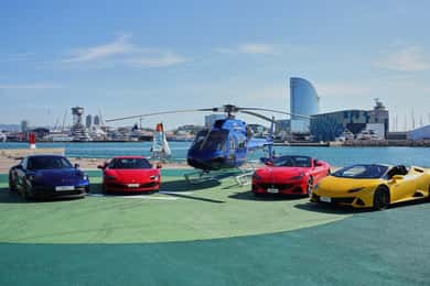 Barcelona: przejażdżka helikopterem i supersamochodem