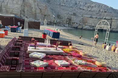 Khasab: Beach Camping with Full Day Cruise with full board