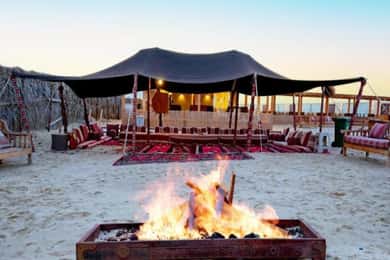 Doha: Overnight Desert Camping With BBQ Dinner & Breakfast