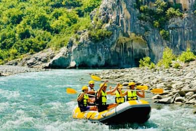 From Permet: Vjosa River Rafting and Benja Thermal Baths
