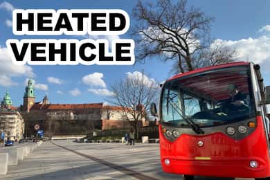 Krakow Şehir Gezisi Turu Eko Elektrikli Buggy Golf Arabası