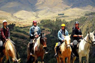 Horseback riding to the Temple of the Moon and Chacan Hill