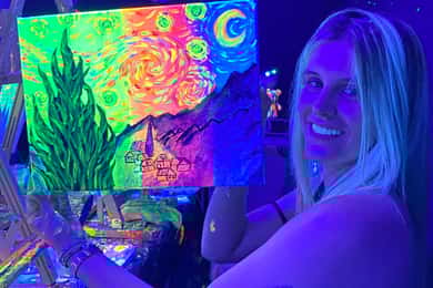Barcelona: Workshop om fluorescerande färg och vin