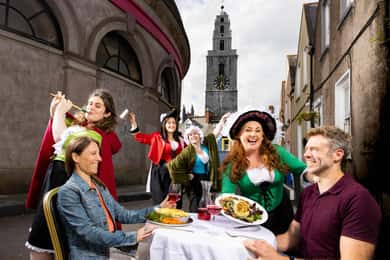 Cork: Hysterical Histories, Comedic Dinner Theater Show