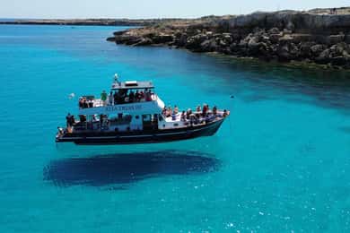 Protaras : Croisière de luxe au Lagon Bleu / 3H, 2 arrêts baignade