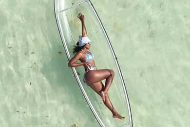 St. Kitts: Book Your Clear Kayak Drone Photoshoot - 45min