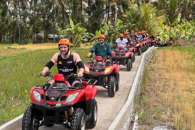 Ubud: Aventura de tubagem nas grutas do rio e quadriciclo ATV com gorilas