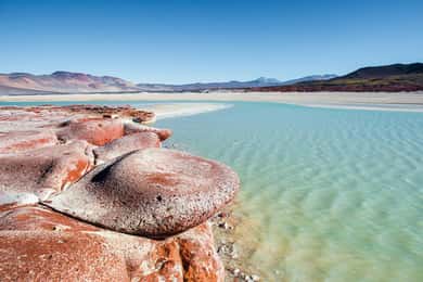 From San Pedro de Atacama: Lagoons and Red Stones