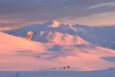 Klimpfjäll: Södra Lapplands snöskotertur med fika
