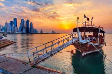 Doha: Traditional Sunset Dhow Cruise With Pickup & Drop Off