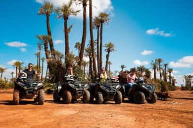 Marrakech : quad, balade à dos de chameau dans les palmeraies et transfert à l'hôtel
