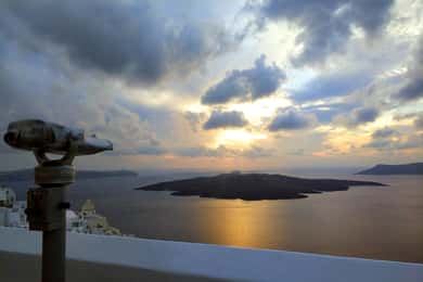 Aventura de perseguição do pôr do sol em Santorini: Excursão de meio dia em privado