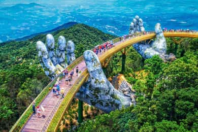 Da Nang: Golden Bridge, Lady Buddha, Marble Mt & Am Phu Cave